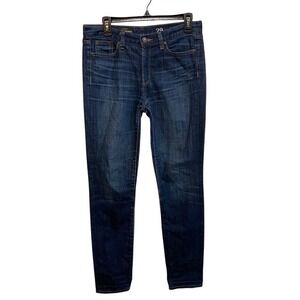 J.Crew‎ Midrise Toothpick Jeans 29 Regular Dark Indigo Skinny Denim Stretch